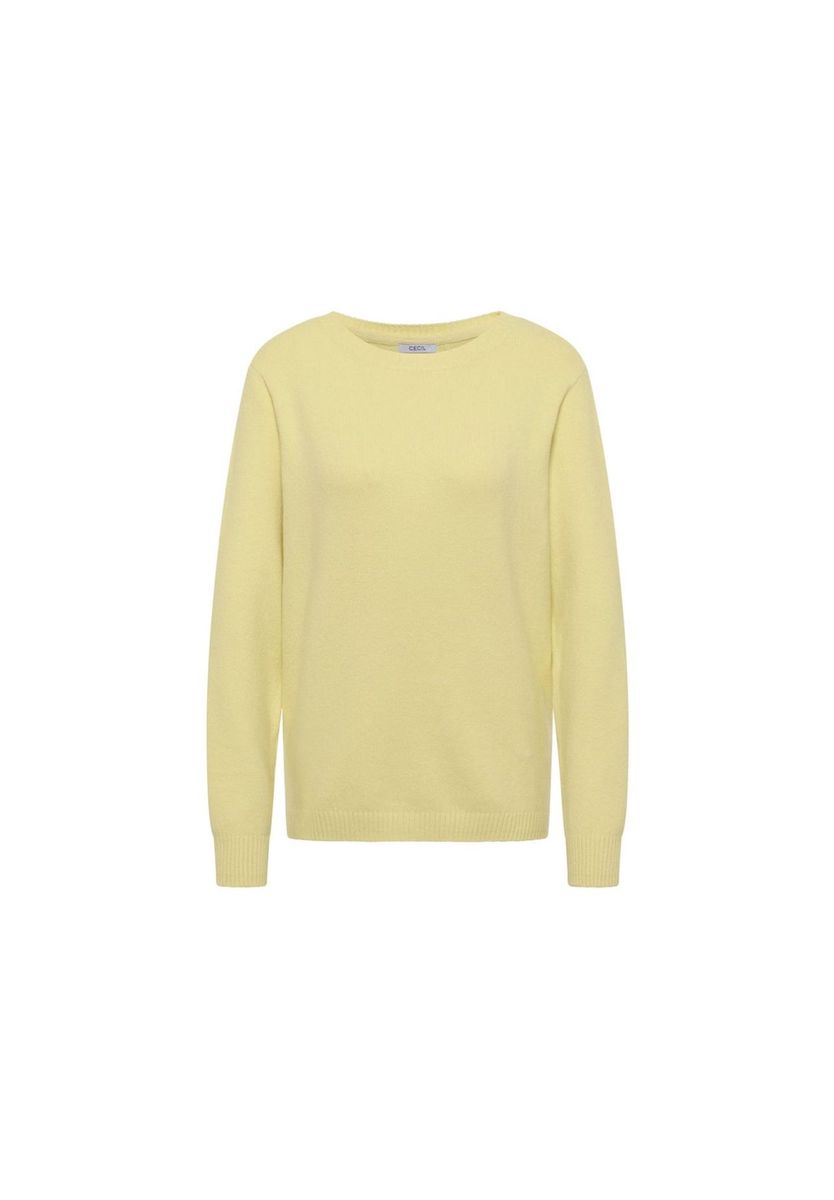 Klassischer Strickpullover mit Rundhalsausschnitt