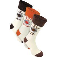Humorvolle Socken mit Tee-Slogans