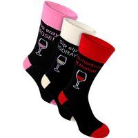 Originelle Socken mit Wein-Sprüchen