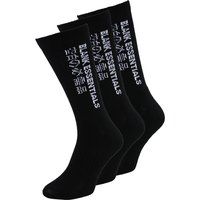 Gerippte Crew-Socken mit Typografie