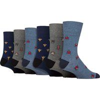 Gemusterte Baumwollsocken ohne einschneidenden Gummibund