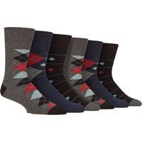 Gemusterte Baumwollsocken mit Softbund