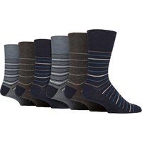 Gestreifte weiche Baumwollsocken für Herren