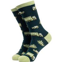 Crew-Socken mit Militärfahrzeug-Muster