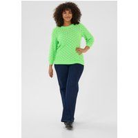 Strukturierter Strickpullover mit Lochmuster