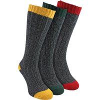 Extra lange melierte Wollsocken