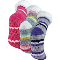 Flauschige Kuschelsocken mit Anti-Rutsch-Noppen