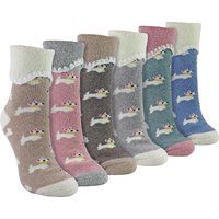 Kuschelige Bettsocken mit Tiermuster