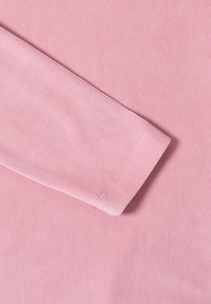 Langarmshirt mit Cord-Rollkragen