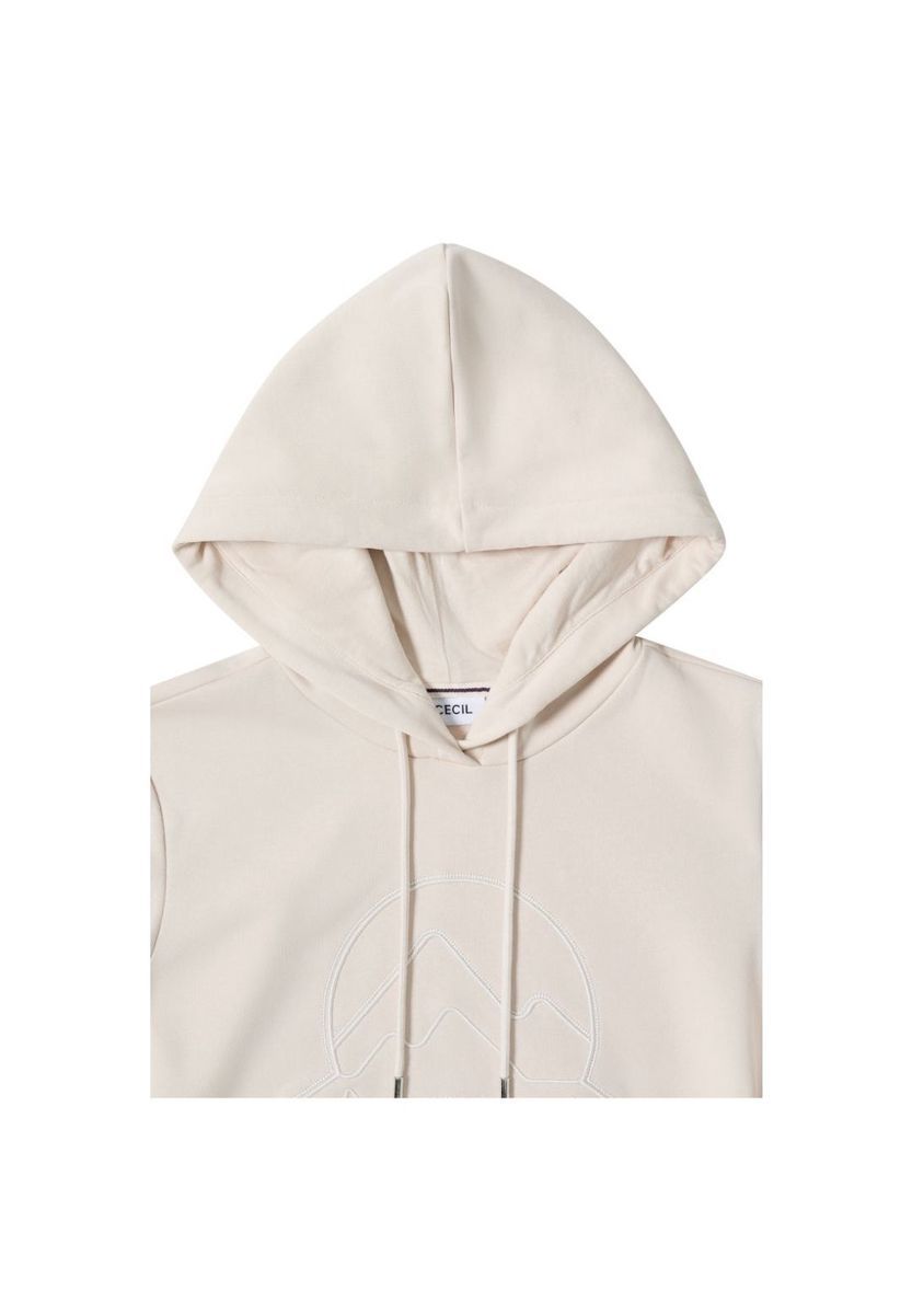 Lässiger Kapuzenpullover mit Grafik aus Baumwollmischung