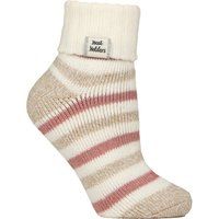 Gestreifte Thermo-Strickschlafsocken