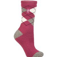Gemusterte Argyle-Thermosocken