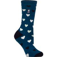 Gemusterte Thermo-Socken mit Herzmotiv