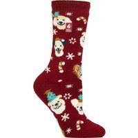 Thermosocken mit festlichem Hundemuster