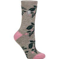 Thermosocken mit botanischem Muster
