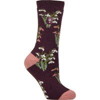 Thermosocken mit Schneeglöckchen-Muster