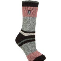Grobgestrickte Gestreifte Thermosocken