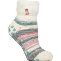 Weiche gestreifte Thermo-Lounge-Socken