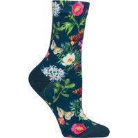 Socken mit Blumen- und Schmetterlingsmuster