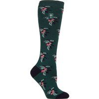 Botanische Gummistiefelsocken mit Fruchtmuster