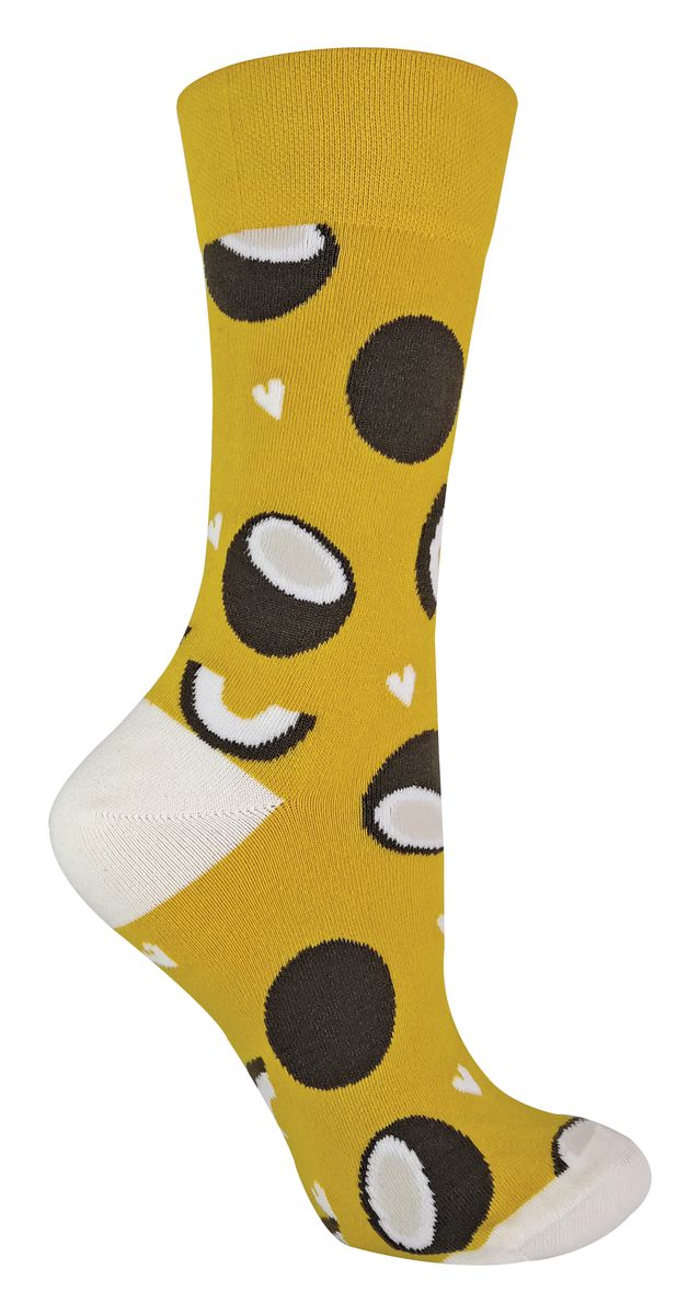 Lustige Baumwollsocken mit Kokosnuss-Print