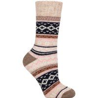 Gepolsterte Fair-Isle Wandersocken