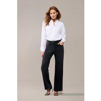 Elegante High-Waist-Jeans mit weitem Bein