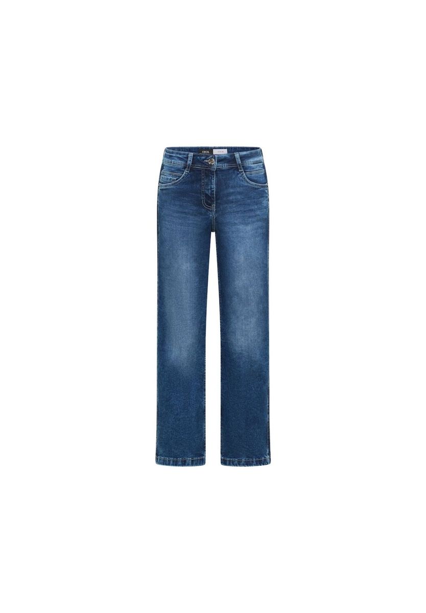 Weite Hose High-Waist Jeans