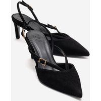 Minimalistische Stiletto-Pumps mit Riemendetails