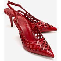 Geometrische Laserschnitt Slingback-Pumps