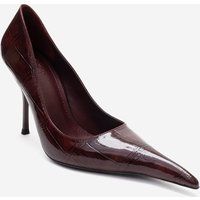 Spitze Pumps in Kroko-Optik