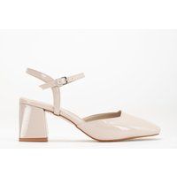 Elegante Lack-Pumps mit Blockabsatz