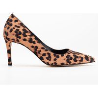 Spitze Stiletto-Pumps mit Leopardenmuster