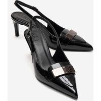 Elegante Slingback-Stilettos aus Lackleder