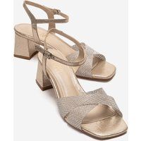 Elegante Riemchensandalen mit Blockabsatz