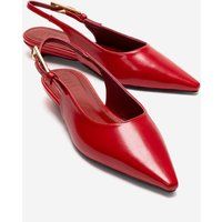 Minimalistische Slingpumps mit spitzer Zehenpartie
