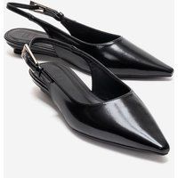 Minimalistische Slingback-Pumps mit spitzer Zehenpartie