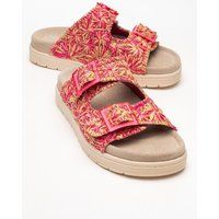 Geflochtene Doppelriemen-Fußbettsandalen