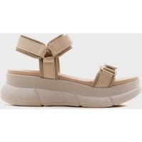 Klobige Riemchen-Plateausandalen