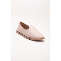 Minimalistische Leder-Slipper