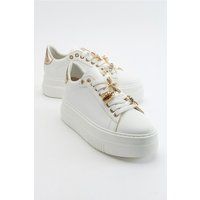 Plateau-Sneaker mit Bienen-Anhängern
