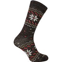 Alpaka-Merino-Socken mit Norwegermuster
