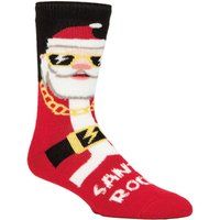 Coole Rocker-Weihnachtsmann Thermosocken
