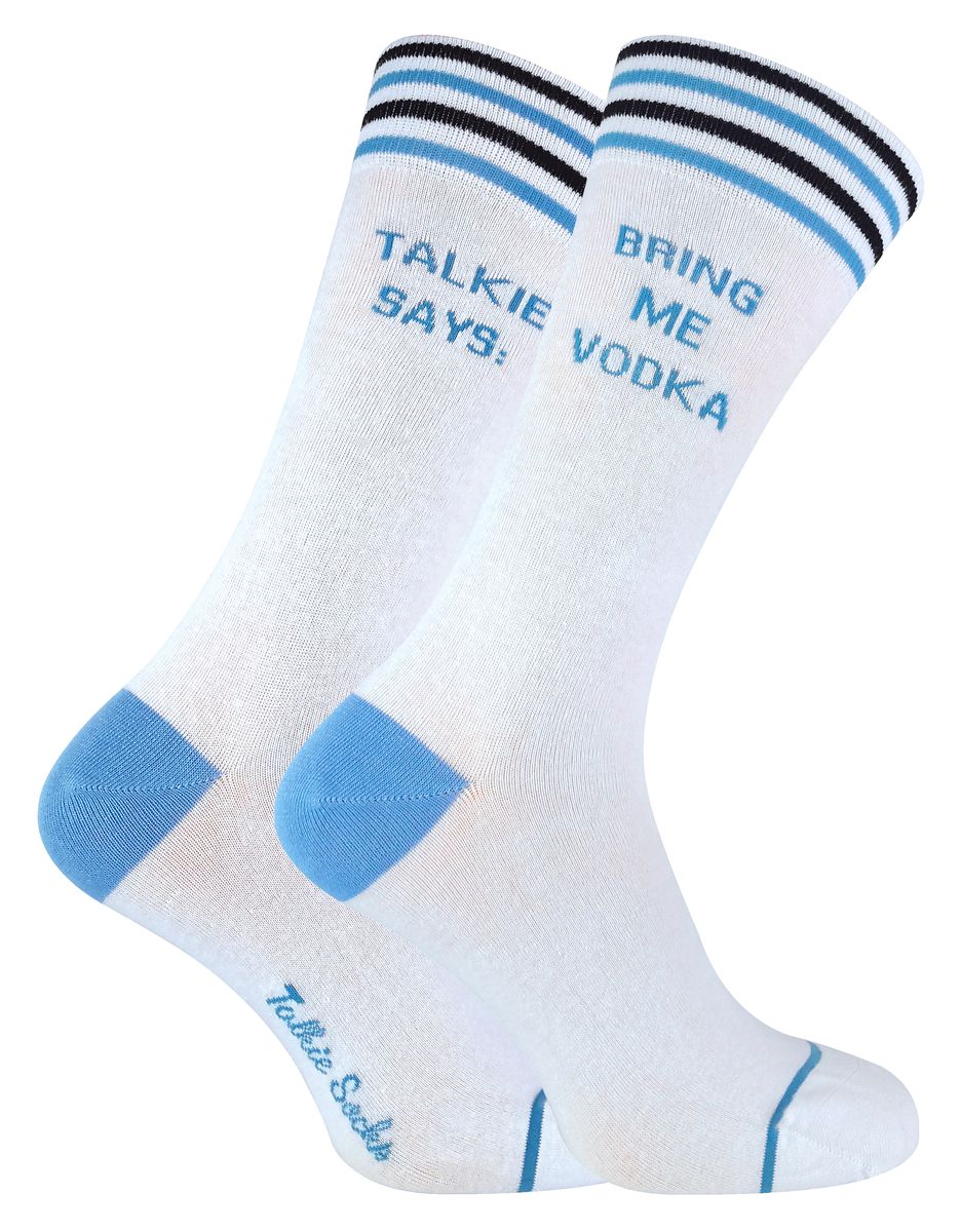 Witzige Socken mit Botschaft