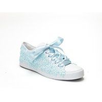 Braut-Sneaker mit floraler Spitze