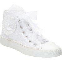 High-Top Braut-Sneaker aus Spitze