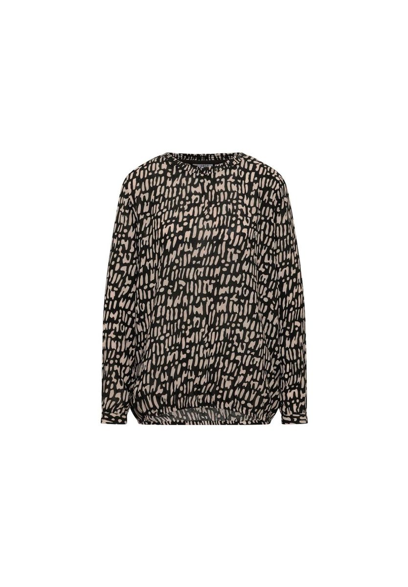 Langärmelige Bluse mit abstraktem Muster