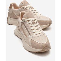 City-Sneaker mit Reißverschluss und Plateausohle