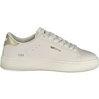 Flacher Schnürsneaker mit Plateausohle