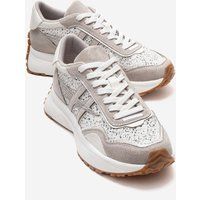 Verzierte sportliche Plateau-Sneaker